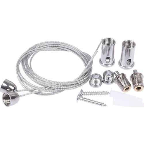 2 Wires/set 1m Steel Cable For Lifting Various Panel Lights Used Widely Office Lighting Fittings High Quality