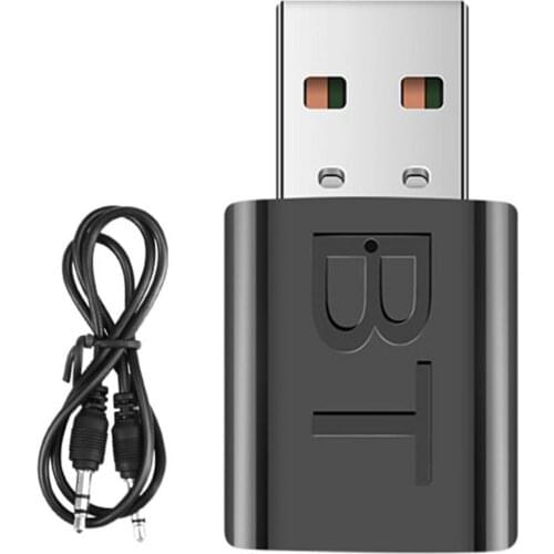 2 In1 Bluetooth 5.0 Audio Receiver Transmitter Wireless Adapter Mini 3.5mm AUX Stereo Bluetooth Transmitter For TV PC Car Double