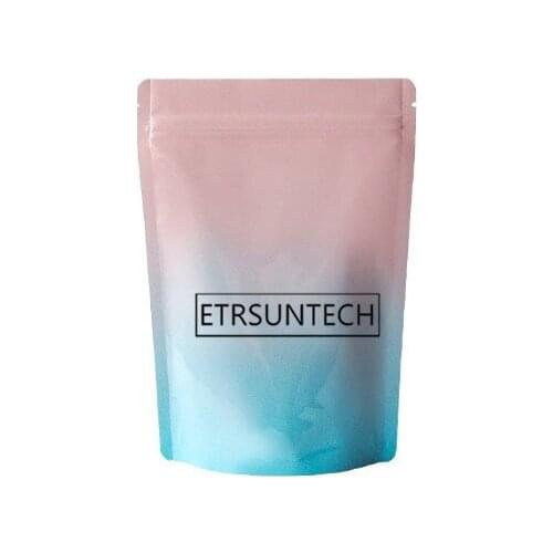 300pcs Gradient Color Standup Plastic Foil Bag Gift Dried Food Fruit Tea Packaging Pouches Zipper Self Sealing Bag