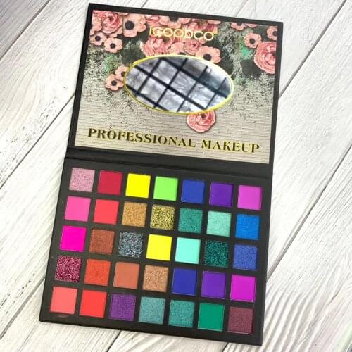 35 Colors Eye Shadows Pearlescent Matte Sequins Waterproof And Easy To Color Eyeshadow Palette