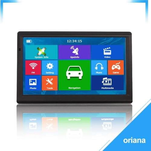 733 Oriana 7" HD 8G 256MB Capacitive Car GPS Navigation FM Bluetooth AVIN latest Europe Map Truck gps navigators