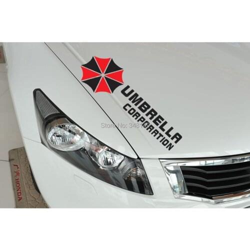 Aliauto 2 x Umbrella Corporation Sports Mind Eyelids Car Stickers And Decal for Toyota Ford Chevrolet Volkswagen Honda Kia Opel
