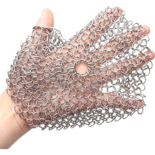 Household Kitchen Cleaning Steel Wool Stainless Steel Soap Brush Dish Scrubber Washing Cleaning Kitchen Brush Pot Clean Tool