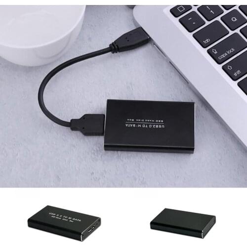 External SSD Case MSATA to USB 3.0 Hard Disk Drive SSD Enclosure Adapter Cable Case Aluminum Alloy SSD Box Driver