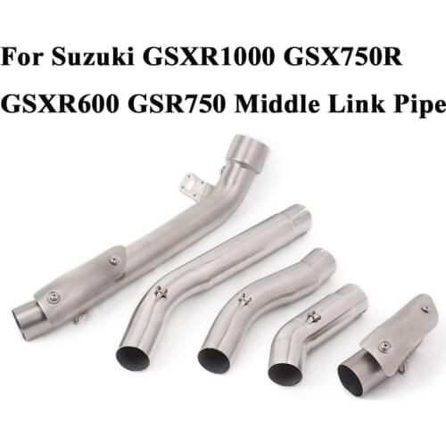 For Suzuki GSXR 600 750 GSXR600 GSXR750 K6 K7 K8 GSR750 GSXR1000 K5 2016 L11 Motorcycle Exhaust Escape Middle Connect Link Pipe