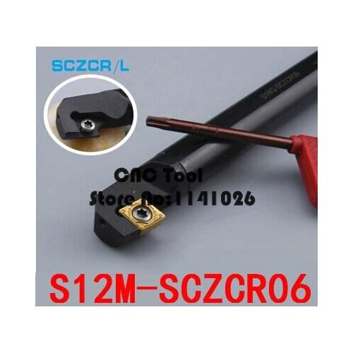 S12M-SCZCR06 Metal Lathe Tools Internal Lathe Machine Turning Tools Set CNC Turning Tools Boring Bar Type SCZCR/L