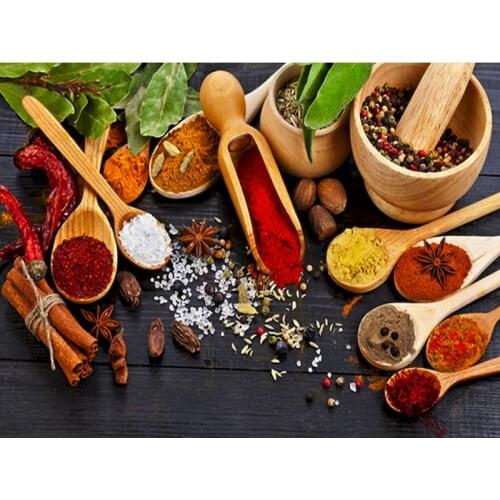 Gatyztory Frame Diy Painting By Numbers Canvas Drawing Spice Picture Handpainted Gift Wall Decor 60×75cm Artwork