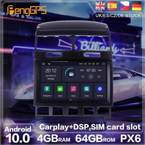 Android 10.0 PX6 GPS Navigation For Volkswagen Touareg GP 2002-2009 Radio Stereo Car DVD Player Multimedia Auto Player HeadUnit