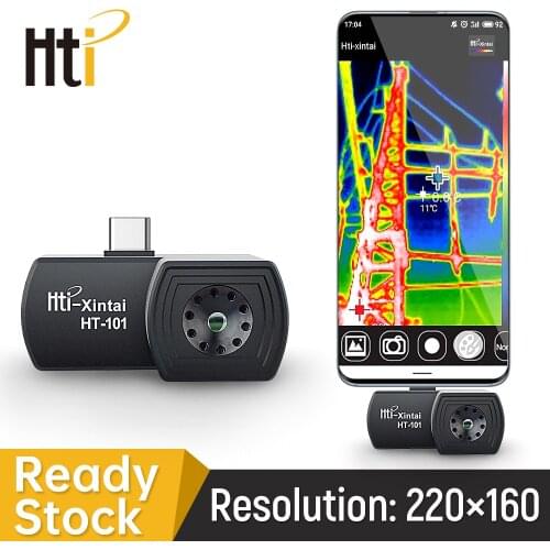 Hti Infrared Thermal Imager Mobile Phone Thermal imaging camera HT-101 Video&Pictures Recording Thermal Detection Imager Type-C