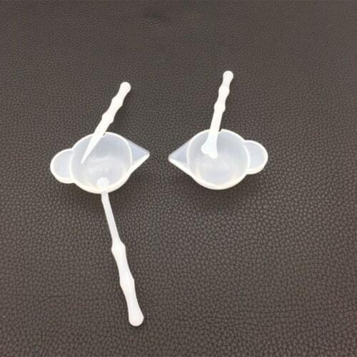 DIY Tools Spoon Mix Scraper Cup Silicone Mold Dispenser Jewelry Making Accessories Epoxy Resin Mould Crafts