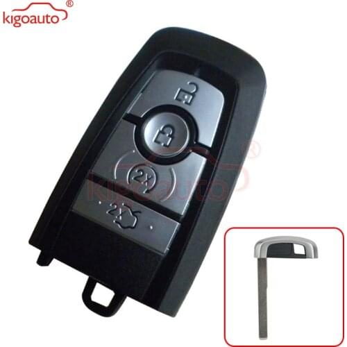 Kigoauto A2C93142400 smart key case 4 button for 2017 Ford Mondeo HS7T-15K601-CB