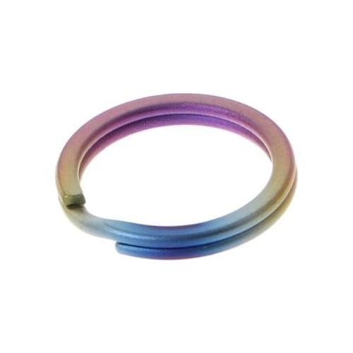 EDC Titanium Alloy Key Ring Pocket Tool Mini Split Keychain Buckle Circle Clip