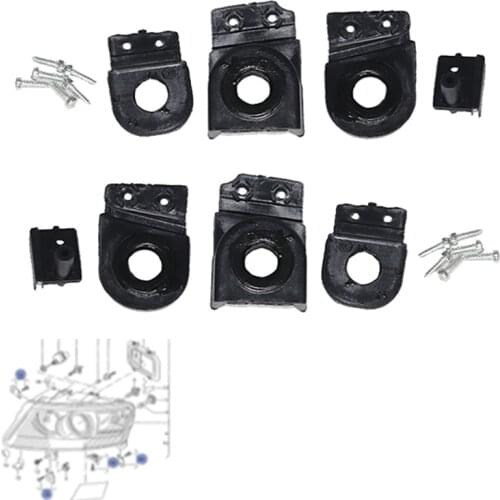 Pair Headlight Head Lamp Repair Kit Front Left Right 4F0998121 4F0998122 For Audi A6 S6 Quattro C6 2005 2006 2008 2011 RS6
