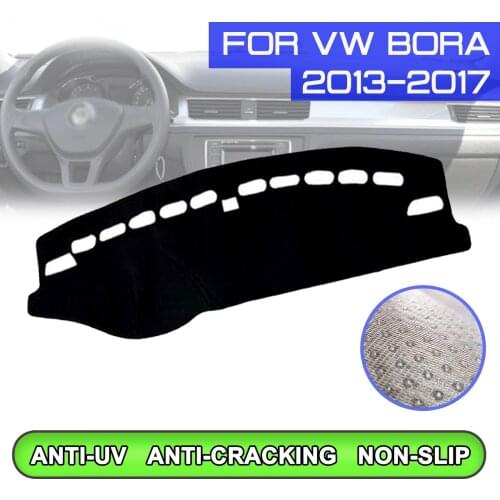 Car Dashboard Mat Anti-dirty Non-slip Dash Cover Mat UV Protection Shade for Volkswagen Bora 2013 2014 2015 2016 2017