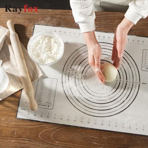 Kitchen Accessories Platinum Silicone Kneading Mats Baking Kneading Pizza Dough Mat Dumpling Pads Cushioning Pad Nonstick Slabs