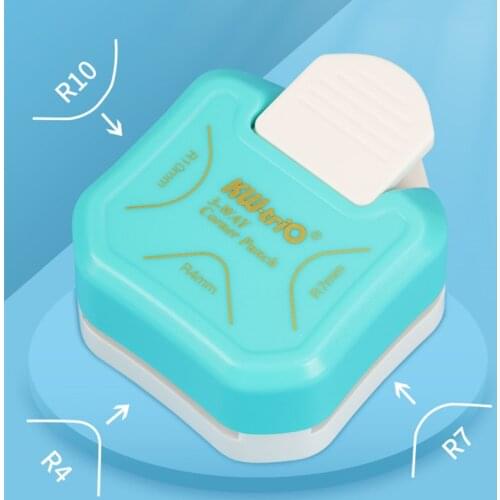 Three-in-one mini corner cutter R4/R7/R10mm round corner paper cutter DIY card photo paper stationery office supplies