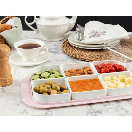 Fashion home restaurant Breakfast plate kitchen tableware, dinner plate snack dish morning breakfast set, dining sets