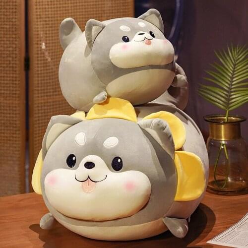30-70cm Soft Cartoon Animal Shiba Inu Plush Dolls Cute Husky Kids Plush Toys Stuffed Animal Doll Gift for Kids Children