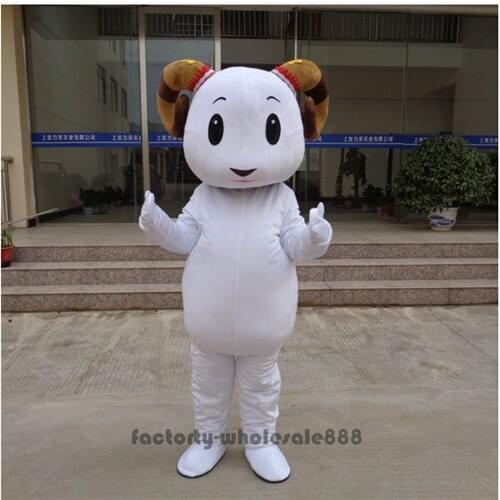 New Product Happy Carnival Mascot Halloween Cartoon Argali Cosplay Costume Adult Use Birthday Party Advertising Parade Suit