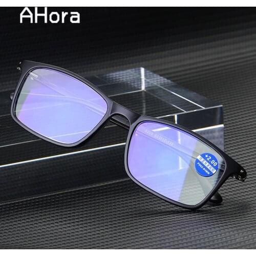 Ahora TR90 Ultralight Reading Presbyopia Glasses for Reader Men Women Anti Blue Light Ray Reading Glasses Diopter +1.50 2.0 2.5