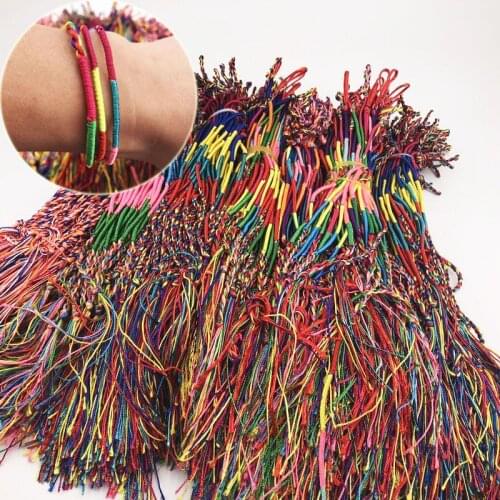 Wholesale 200pcs/lot Handmade Weave Rope Bracelets Fashion Party Jewelry Random Mix Style
