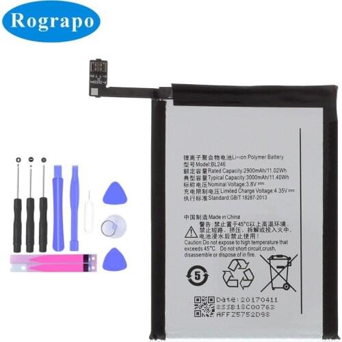 3000mAh BL246 Replacement Battery For Lenovo Vibe Shot Vibe Max Z90 Z90 Z90-3 Z90-7 z90a40 BL 246 Bateria Batterie Mobile Phone