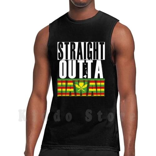 Straight Outta Hawaii Kanaka Maoli Flag By Hawaii Nei All Day tank tops vest sleeveless Oahu Vintage Hawaii Kauai Hawaii