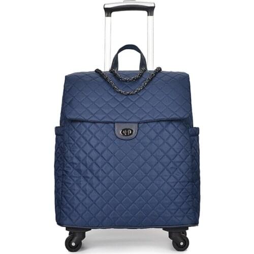 New Universal wheel travel bag suitcase carry on trolley bag fixed cabin Trolley luggage handbag girl&women Fashion Boarding bag