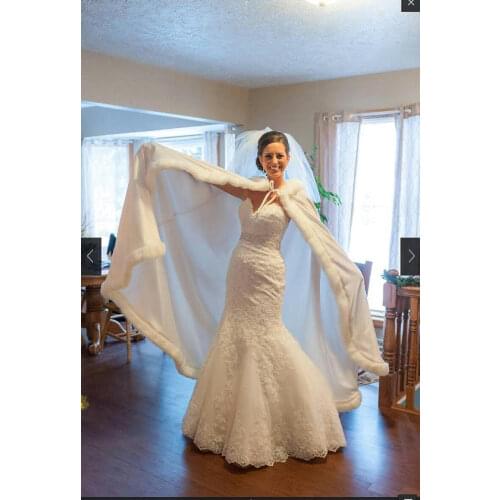 Bridal Cape Satin with Faux Fur Wedding Cloak Handmade in White ,Ivory,Champagne, Wine, Black,Silver