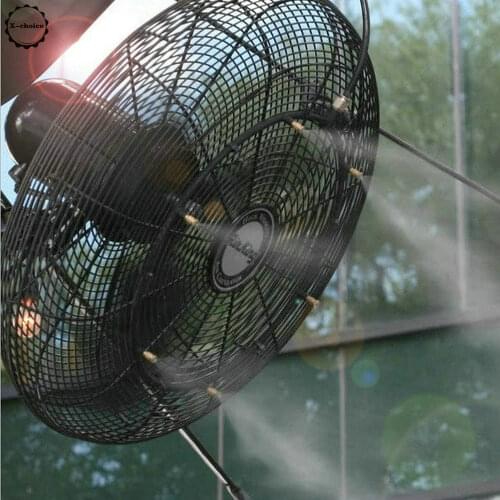 Misting Fan - 3 Nozzle Brass Water Misting -1/4" Slip-lok Connect DIY KIT,Connects To Any Outdoor Fan Fan Misters