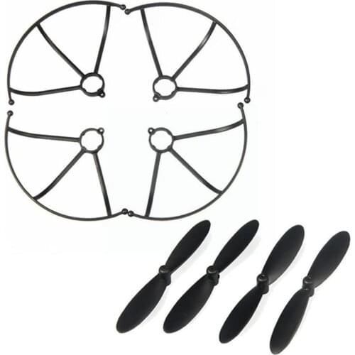 Propeller Guard Cover Foldable Propeller Parts Set For Ls-min Props Spare Rc Quadcopter Blades Mini Drone V9g8