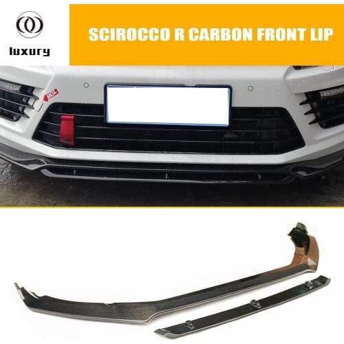 Scirocco R Carbon Fiber Front Bumper Chin Lip Protector for Volkswagon Scirocco Original R Bumper Only 2015 - 2019