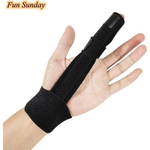 Protective Sleeve Injuries Broken Fingers Hand Fixing Strap Trigger Finger Extension Splint Adjustable Fixing Belt Support