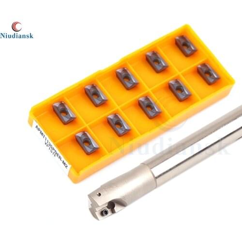 1pc BAP 300R Right Angle Milling Cutter Arbor 120-300mm Holder 10pcs APGT1135 APMT1135 Carbide Inserts Milling Turning Tool Set