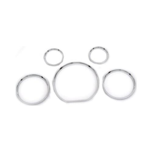 5pcs Chrome Dash Board Gauge Ring Set Case Cover for Mercedes Benz W140