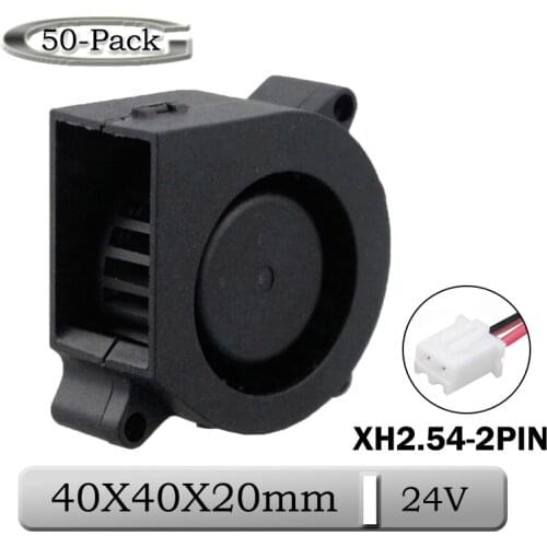 50pcs/lot Gdstime 24V 40x40x20mm 40mm Brushless DC Blower Cooling Fan 40x20mm 4cm Mini 3D Printer Exhaust Turbo Blower Fan