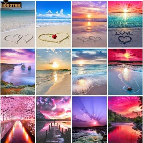 5D Diamond Painting Landscape Cross Stitch Diamond Embroidery Sea Rhinestones Art Bead Picture Kits Home Decor Gift