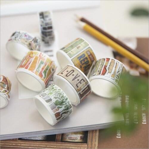 80pcs/pack Northern Europe Life Green Plants Cactus Drinks Cats Decorative Washi Tape DIY Planner Scrapbooking Masking Tape