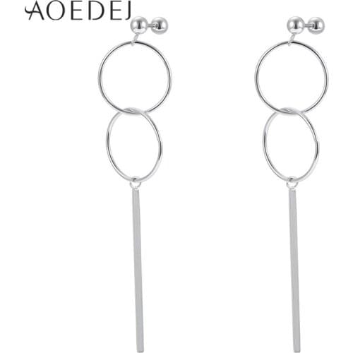 AOEDEJ Vintage Korean Stud Earrings for Men Punk Style Stainless Steel Stud Earring Hip Hop Ear Piercing Jewelry Accessories