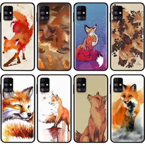 Coque Fox In Autumn For Samsung Note 20 10 8 9 M02 M31 S M60S M40 M30 M21 M20 M10S F62 M01 Ultra Pro Plus Phone Case