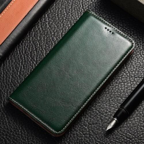 Genuine Leather Flip Case For Samsung Galaxy A10 20 30 40 50 60 70 80 90 e s 5G Crazy horse Holder Back cover bags funda