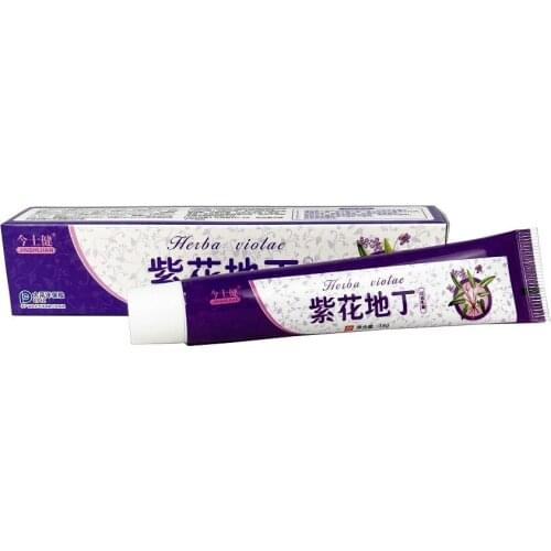 Jinshijian Purple Flower Di Ding Sterilizing Skin Disinfection Antipruritic Antibacterial Cream 18g
