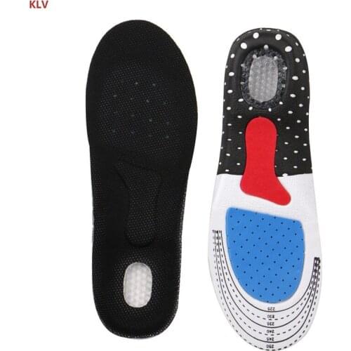 KLV 1Pair EVA latex Foot Silicone Insoles Pads Orthotic Arch Support Shoe Pad 35-40 yards