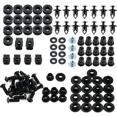 Motorcycle Fairing Bolt Kit Screws for Honda CBR600RR CBR 600RR 600 RR 2005 2006 Alloy Black Complete Nut Set CBR600 RR