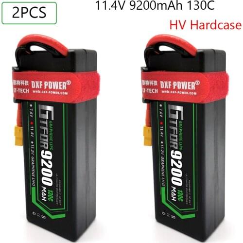 DXF Lipo 3S 11.4V 9200mAh 130C Battery RC Lipo Battery with Dean/T XT60 XT90 Plug for RC Car Model Boat Truck 1/8 RC Car