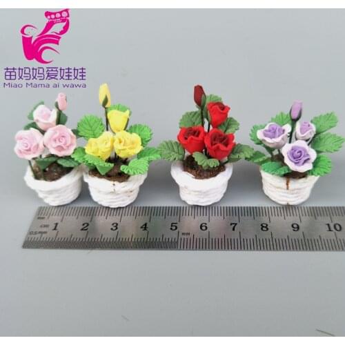 Mini flower plant Mini Scene Decoration doll house diy accessories 1/6 BJD doll ob11 accessories for barbie blythe doll