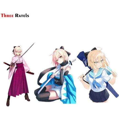 Three Ratels FC612 Sakura Saber Anime girl car body sticker macbook decal