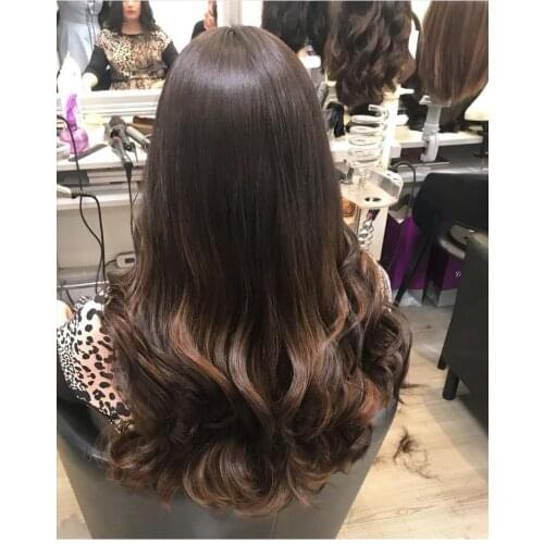 Custom wig with highlights color 100% European hair layer wigs slight wave jewish wig kosher wig Best Sheitels in stock