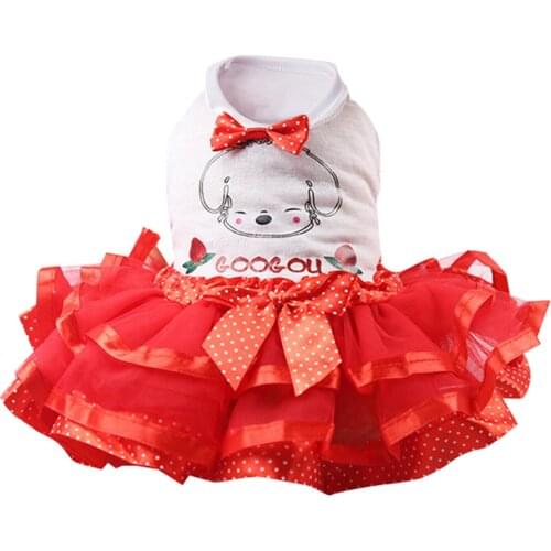 New arrival Pet Dog cartoon Tutu Dress Skirt Puppy Cat Princess Clothes Apparel dress for dogs dog costume