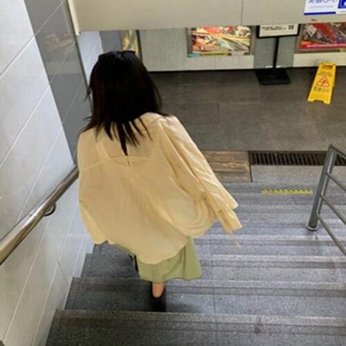 Shirt Hong Sunscreen Kong Style Chiffon shirt for women in summer